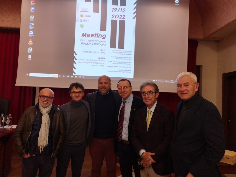 Presentato in Cantina Valpolicella Negrar il progetto internazionale "Rugby ed Enologia", che vede la collaborazione tra Valpolicella Rugby, Università Nazionale di Cuyo a Mendoza, in Argentina e l'Università di Verona - 18