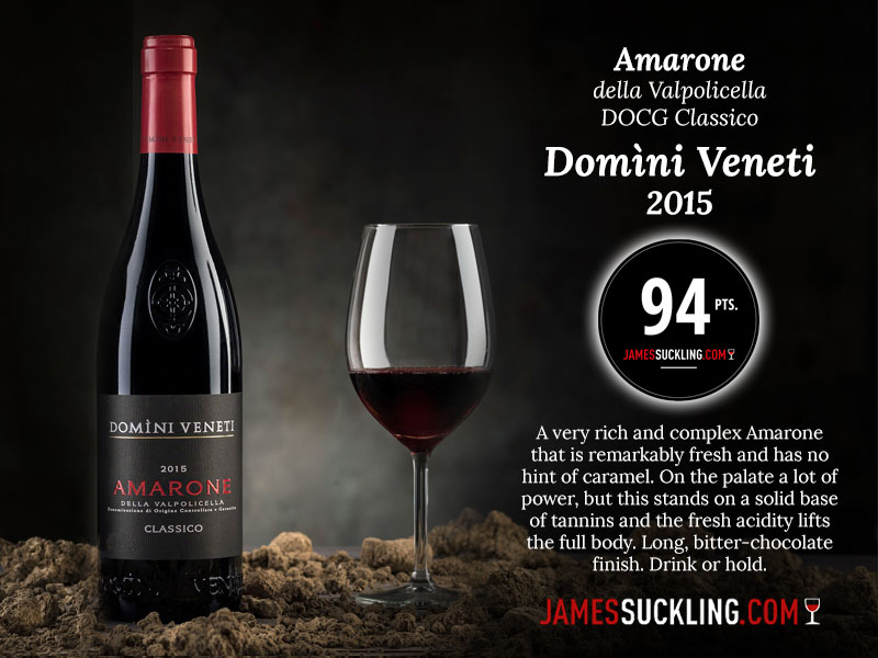 La qualità dei vini DOMINI VENETI premiata da James Suckling - 1