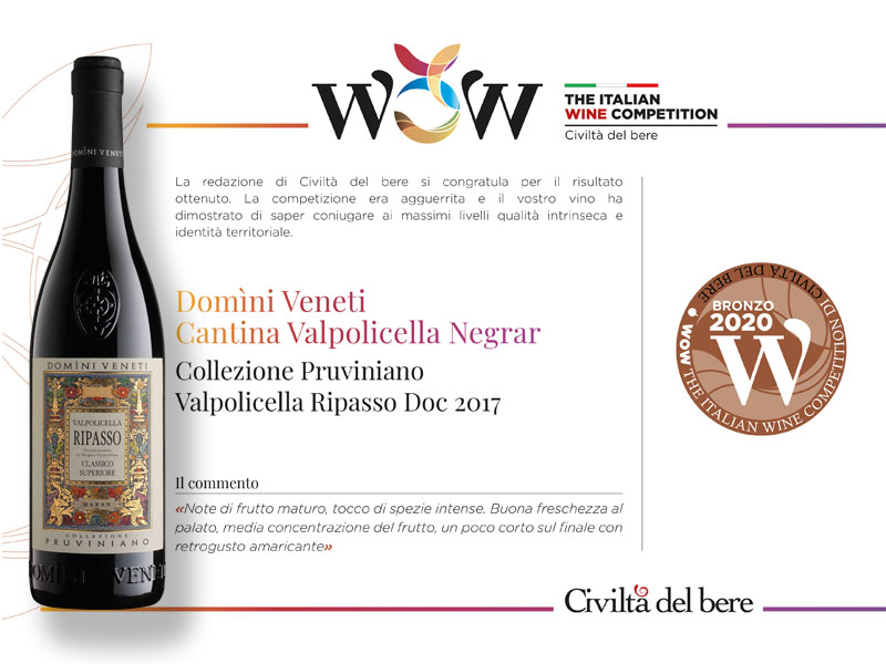 Le medaglie di WOW - The Italian Wine Competition 2020 per i vini Domini Veneti - 5